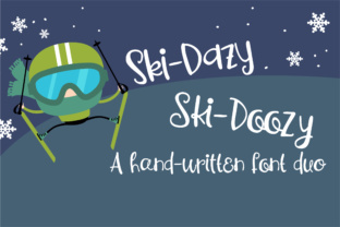 Download PN Ski-Doozy and Ski-Dazy Font Duo - Font duo Collection