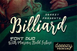 Download Billiard Font Duo - Font duo Collection