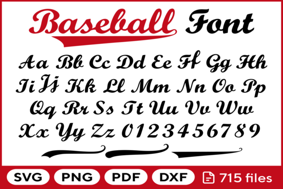 Download Baseball Font Svg Png Pdf Dxf - Premium Resources